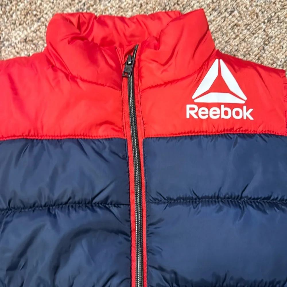 Reebok Bright Navy and Red puffer vest - Picture 2 of 6